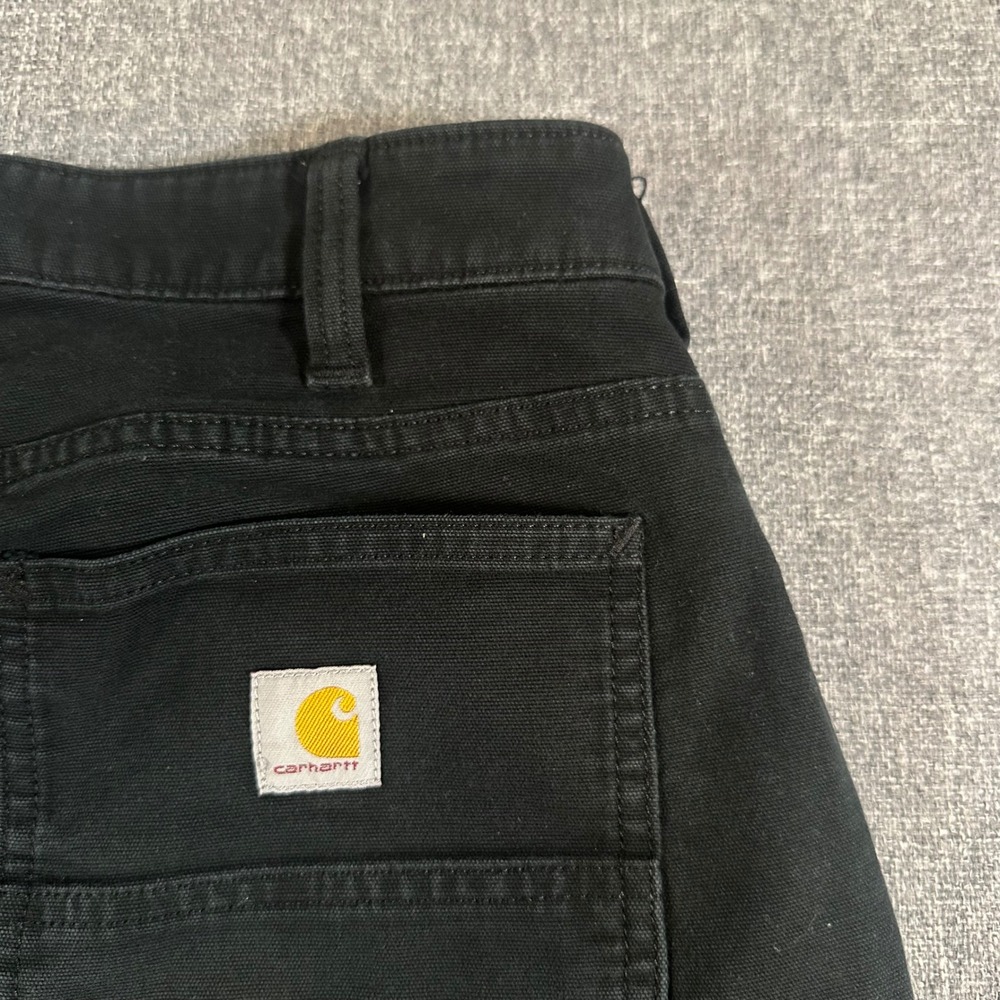 Carhartt Pants Women 2 Regular BN5999-W Black Double Front Utility Relaxed Fit